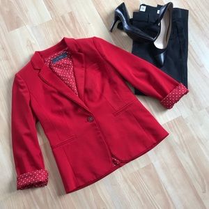 Limited Red Soft Blazer
